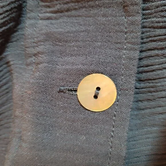 Soft Surroundings Savannah Women's Navy Crinkle Maxi Dress Petite XS - Picture 6 of 13